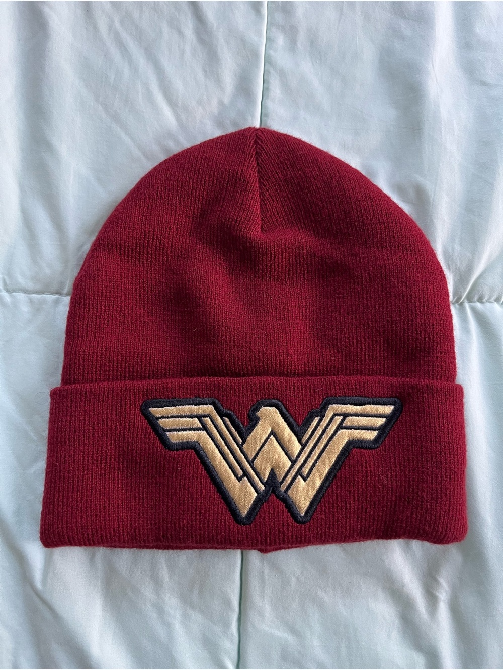Wonder Woman Maroon Beanie Hat